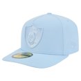 thumbnail image 1 of Men's New Era Light Blue Las Vegas Raiders Color Pack A-Frame 59FIFTY Fitted Hat, 1 of 6