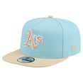 thumbnail image 1 of Men's New Era  Light Blue/Light Beige Athletics Color Pack A-Frame 9FIFTY Snapback Hat, 1 of 5