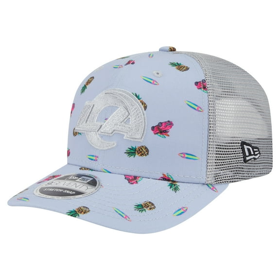Men's-New Era Light Blue Los Angeles Rams Adventure Surfboard 9SEVENTY Adjustable Hat