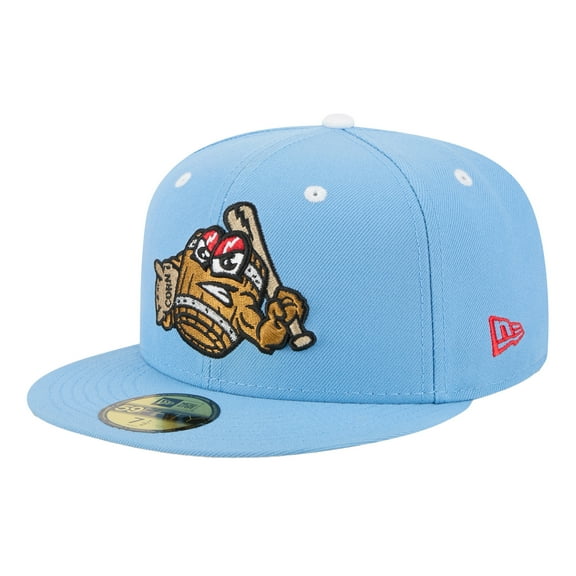 Men's-New Era  Light Blue Louisville Bats Theme Nights 59FIFTY Fitted Hat