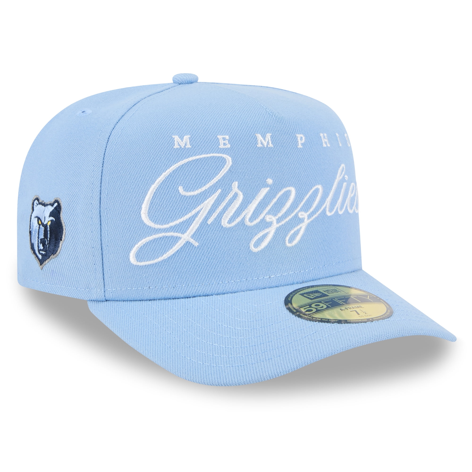 Men's New Era Light Blue Memphis Grizzlies 2025 NBA Draft A-Frame ...