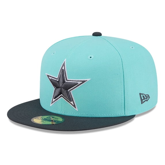 Men's New Era Light Blue/Navy Dallas Cowboys Two-Tone Color Pack 59FIFTY Fitted Hat