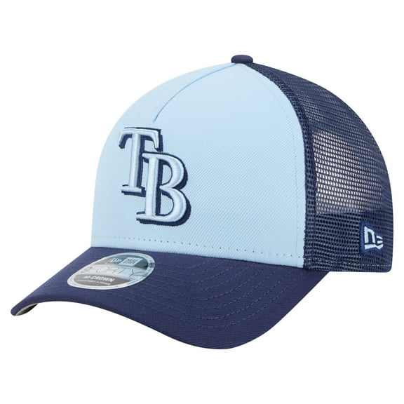 Men's New Era Light Blue/Navy Tampa Bay Rays 2-Tone Color Pack 9FORTY M-Crown A-Frame Adjustable Hat