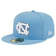 thumbnail image 1 of Men's New Era Light Blue North Carolina Tar Heels 59FIFTY Fitted Hat, 1 of 6
