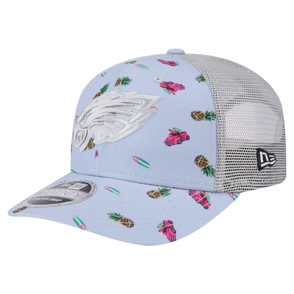 Men's-New Era Light Blue Philadelphia Eagles Adventure Surfboard 9SEVENTY Adjustable Hat