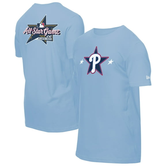 Men's New Era Light Blue Philadelphia Phillies 2025 MLB All-Star Game Workout T-Shirt