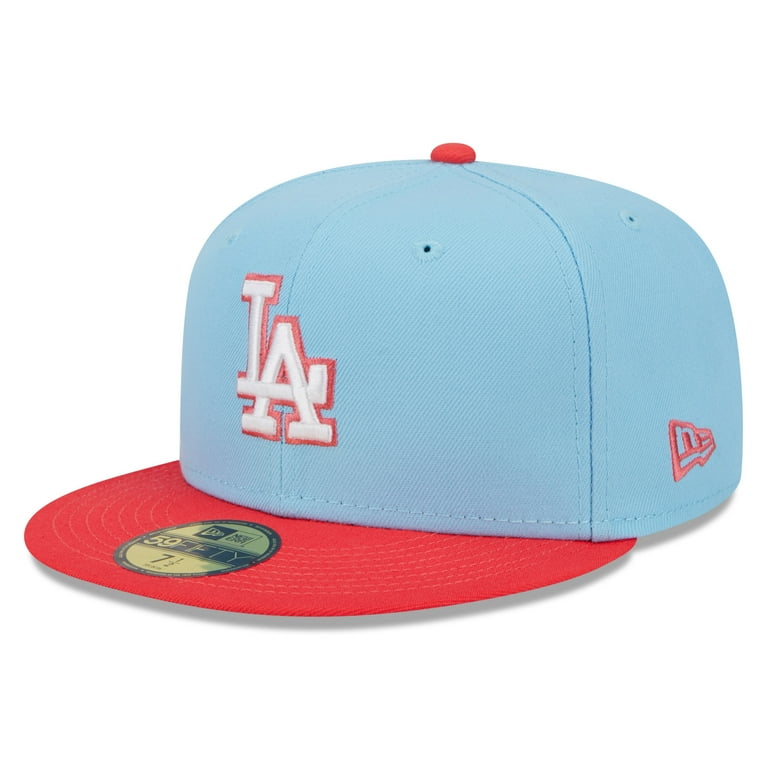 Men s New Era Light Blue Red Los Angeles Dodgers Spring Color Two Tone 59FIFTY Fitted Hat Walmart