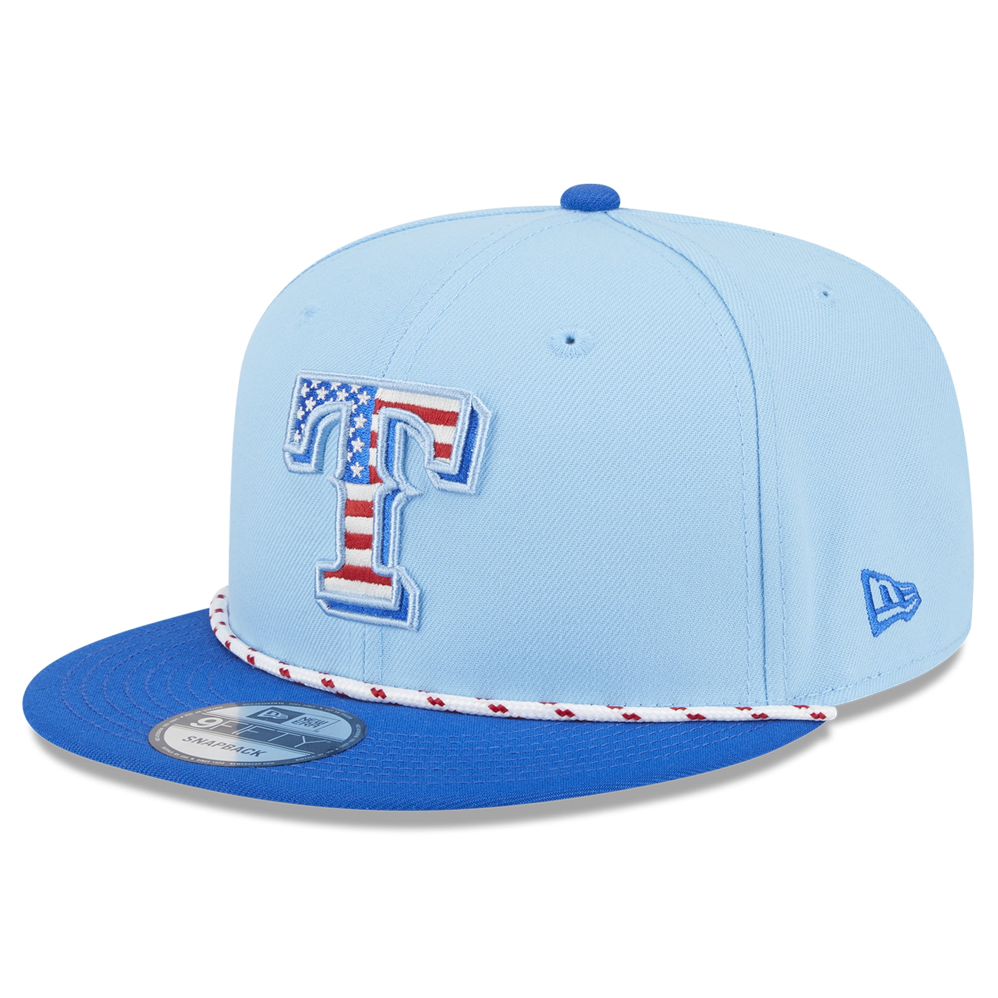 Men's New Era Light Blue/Royal Texas Rangers 2025 Fourth of July