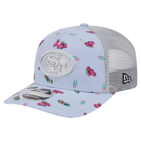 Men's-New Era  Light Blue San Francisco 49ers Adventure Surfboard 9SEVENTY Adjustable Hat