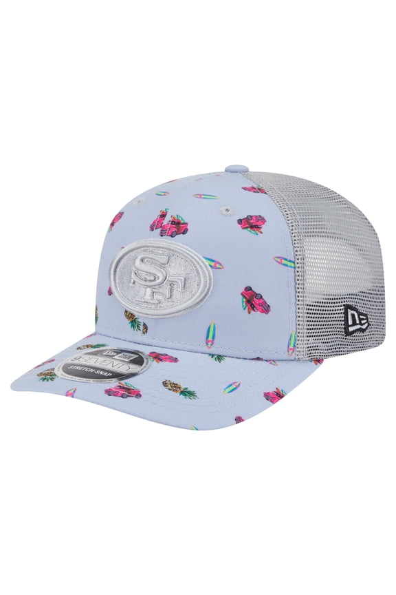 Men's-New Era Light Blue San Francisco 49ers Adventure Surfboard 9SEVENTY Adjustable Hat