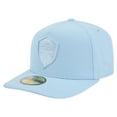 thumbnail image 1 of Men's New Era Light Blue Seattle Sounders FC Color Pack A-Frame 59FIFTY Fitted Hat, 1 of 5