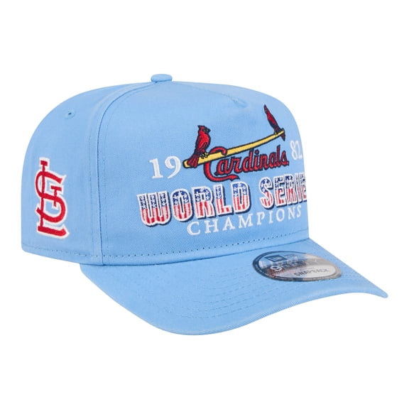 Men's New Era Light Blue St. Louis Cardinals 1982 World Series Champions Historic 9FIFTY A-Frame Snapback Hat