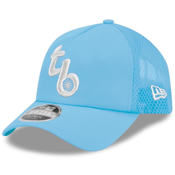 Men's New Era Light Blue Tampa Bay Rays 2026 Batting Practice Alternate Apex 9FORTY Adjustable Hat