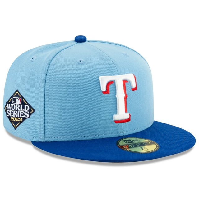 Men's New Era Light Blue Texas Rangers 2023 World Series Side Patch