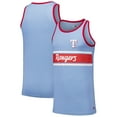 thumbnail image 1 of Men's New Era Light Blue Texas Rangers Jersey Ringer Tank Top, 1 of 3