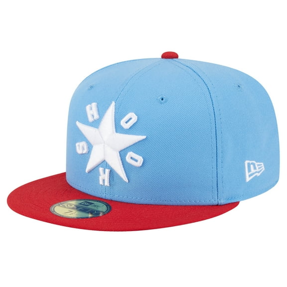 Men's-New Era  Light Blue Corpus Christi Hooks Authentic Collection 59FIFTY Fitted Hat