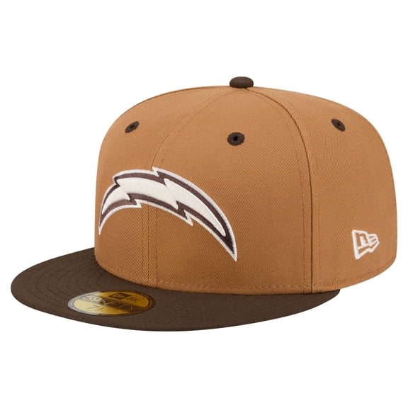 Men's New Era  Light Brown/Dark Brown Los Angeles Chargers Two-Tone Walnut 59FIFTY Fitted Hat