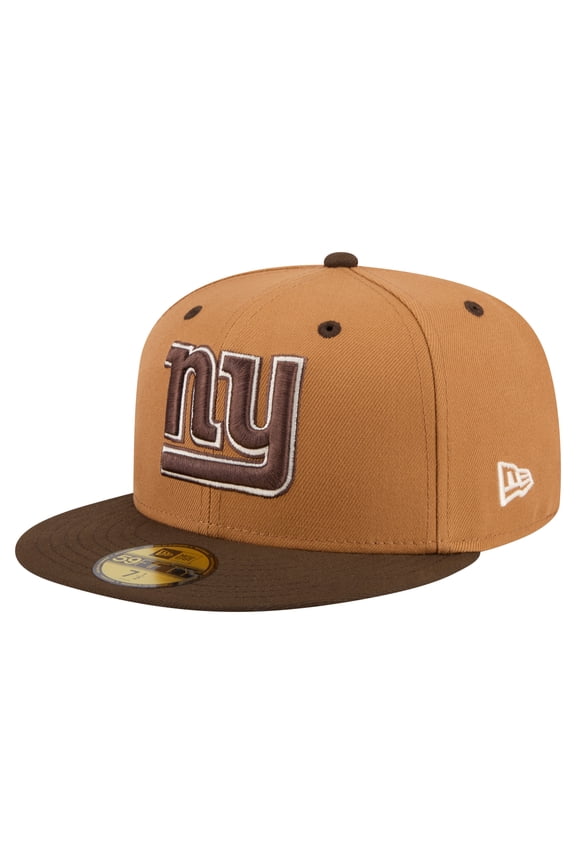 Men's New Era Light Brown/Dark Brown New York Giants Two-Tone Walnut 59FIFTY Fitted Hat