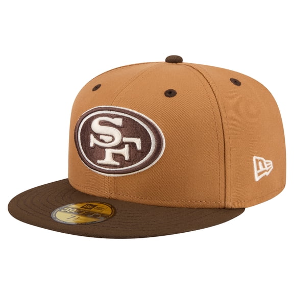 Men's New Era  Light Brown/Dark Brown San Francisco 49ers Two-Tone Walnut 59FIFTY Fitted Hat
