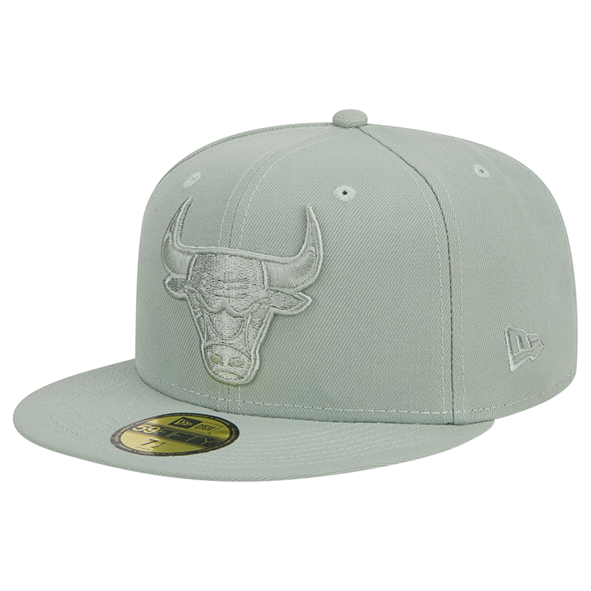 Men's New Era Light Green Chicago Bulls Sage Color Pack 59FIFTY Fitted ...