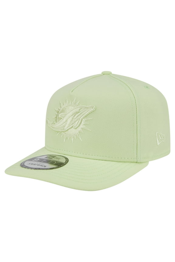 Men's New Era Light Green Miami Dolphins Color Pack 9FIFTY Snapback Hat