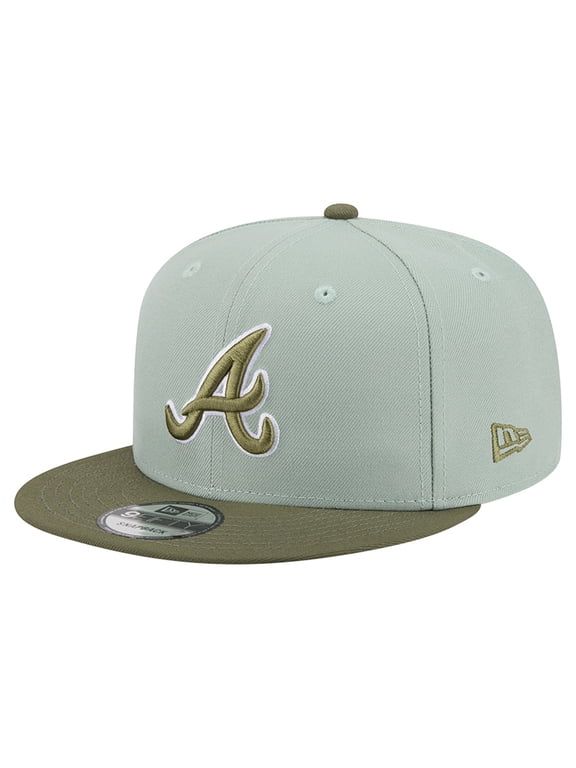 Men's New Era Light Green/Olive Atlanta Braves Color Pack 9FIFTY Snapback Hat