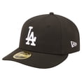 thumbnail image 1 of Men's New Era Black Los Angeles Dodgers Low Profile 59FIFTY Fitted Hat, 1 of 6