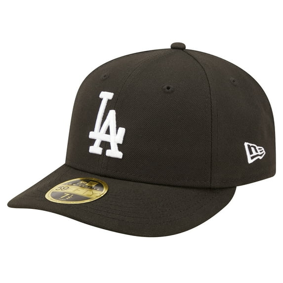 Men's New Era Black Los Angeles Dodgers Low Profile 59FIFTY Fitted Hat