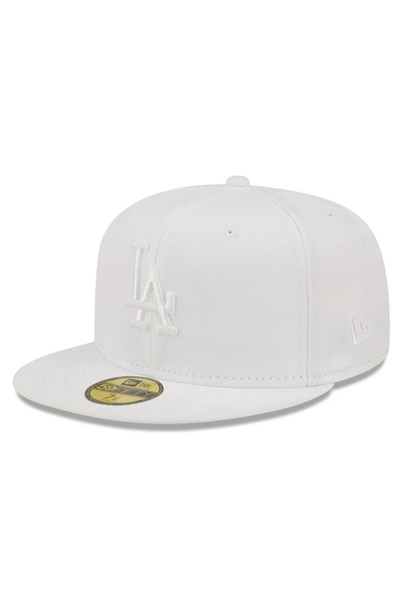 Men's New Era Los Angeles Dodgers White on White 59FIFTY Fitted Hat