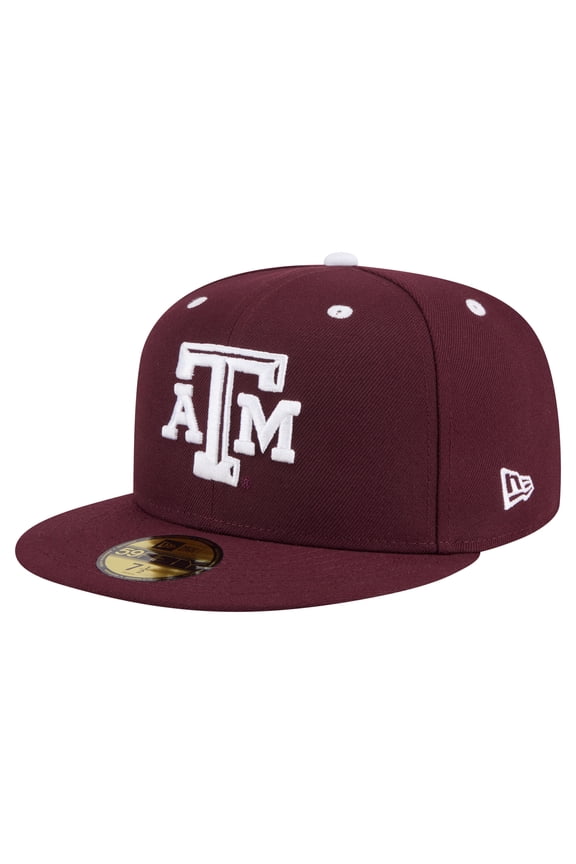Men's New Era Maroon Texas A&M Aggies On-Field Baseball Fitted Hat