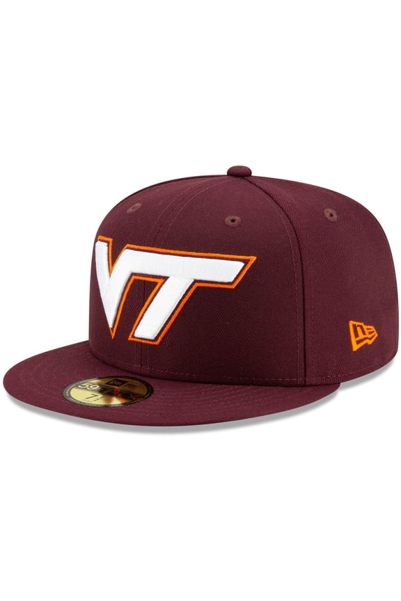 Men's New Era Maroon Virginia Tech Hokies Basic 59FIFTY Team Fitted Hat