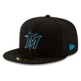 thumbnail image 1 of Men's New Era Miami Marlins Black On-Field Authentic Collection 59FIFTY Fitted Hat, 1 of 5