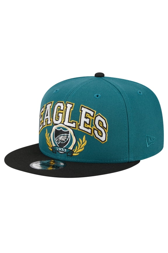 Men's New Era Midnight Green/Black Philadelphia Eagles Team Establish 9FIFTY Snapback Hat