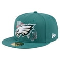 thumbnail image 1 of Men's New Era Midnight Green Philadelphia Eagles State Stitch 59FIFTY Fitted Hat, 1 of 5