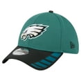 thumbnail image 1 of Men's New Era Midnight Green Philadelphia Eagles Visor Hit 39THIRTY Flex Hat, 1 of 5
