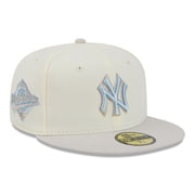 Mens New Era Natural New York Yankees Crisp Equinox World Series 59FIFTY Fitted Hat