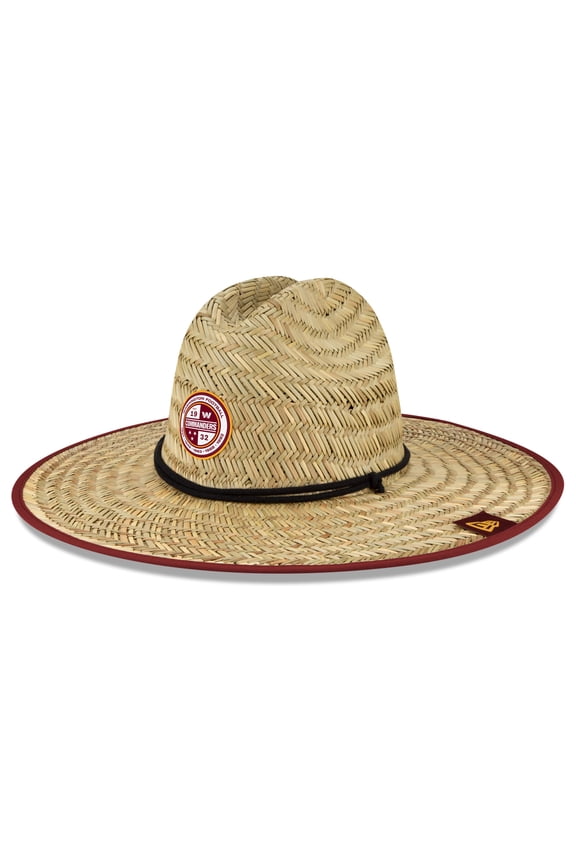 Men's New Era Natural Washington Commanders 2022 NFL Training Camp Official Straw Lifeguard Hat