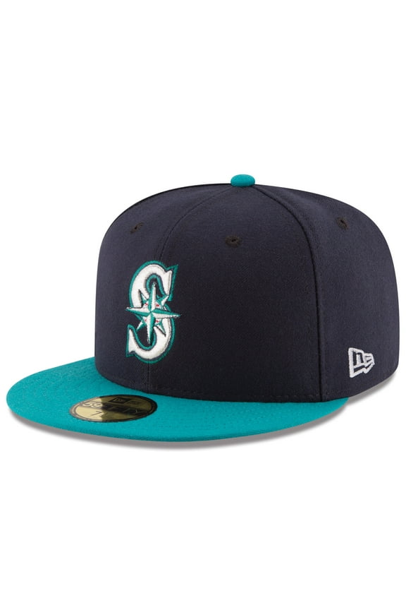 Men's New Era Navy/Teal Seattle Mariners Alternate Authentic Collection On Field 59FIFTY Fitted Hat