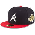thumbnail image 1 of Men's New Era Navy Atlanta Braves 1995 World Series Wool 59FIFTY Fitted Hat, 1 of 6