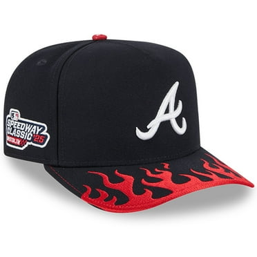Men's New Era Navy Atlanta Braves 2025 MLB Speedway Classic A-Frame 59FIFTY Fitted Hat