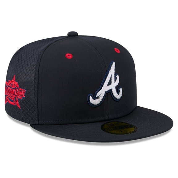 Men's New Era Navy Atlanta Braves 2026 MLB All-Star Game Workout 59FIFTY Fitted Hat