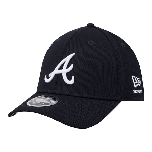 Men's New Era Navy Atlanta Braves Dash 39THIRTY Flex Hat