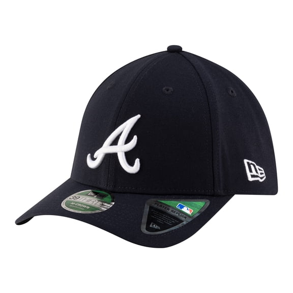 Men's New Era Navy Atlanta Braves Player Replica 39THIRTY M-Crown Flex Hat