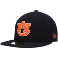 thumbnail image 1 of Men's New Era Navy Auburn Tigers Logo Basic 59FIFTY Fitted Hat, 1 of 5