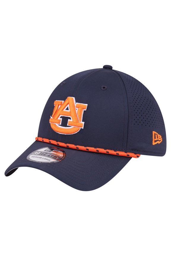 Men's New Era Navy Auburn Tigers Rope 39THIRTY Flex Hat