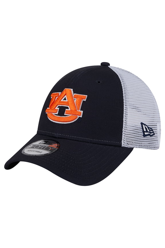 Men's New Era Navy Auburn Tigers Trucker 9FORTY Adjustable Hat