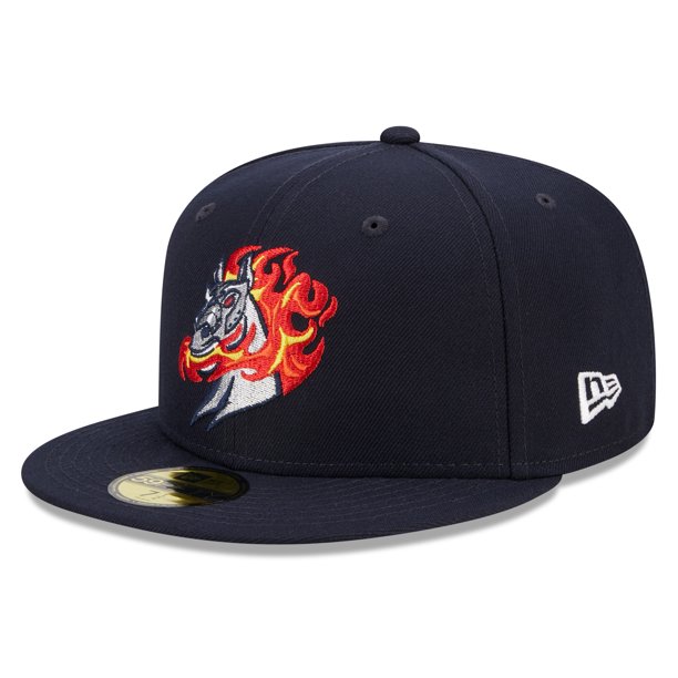 Men's New Era Navy Binghamton Rumble Ponies Marvel x Minor League