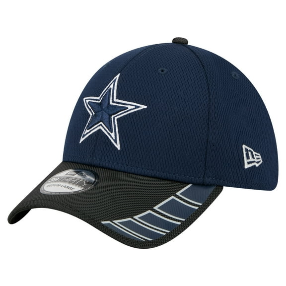 Men's New Era Navy/Black Dallas Cowboys Visor Hit 39THIRTY Flex Hat