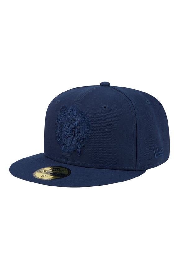 Men's New Era Navy Boston Celtics Tonal Color Pack 59FIFTY Fitted Hat