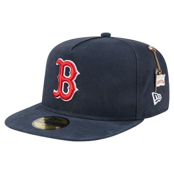 Men's-New Era  Navy Boston Red Sox Championship Side Flag A-Frame 59FIFTY Fitted Hat